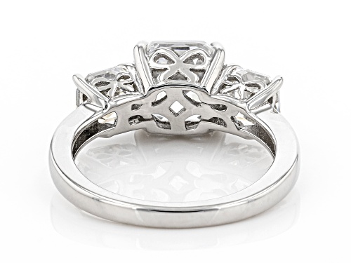 Bella Luce® 3.45ctw Asscher Cut Platinum Over Sterling Silver Ring - Size 12