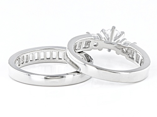 Bella Luce® 3.19ctw White Diamond Simulant Rhodium Over Sterling Silver Rings (1.93ctw DEW) - Size 10