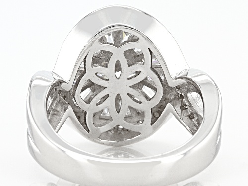 Bella Luce® 2.51ctw White Diamond Simulant Rhodium Over Sterling Silver Ring (1.52ctw DEW) - Size 5