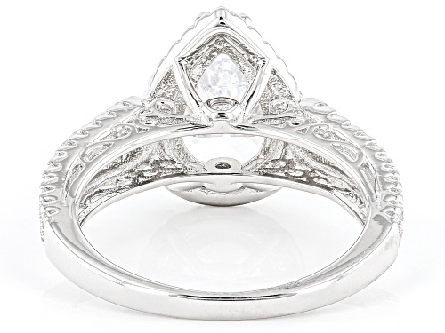 Bella Luce® 2.13ctw White Diamond Simulant Rhodium Over Sterling Silver Ring  (1.29ctw DEW) - Size 12