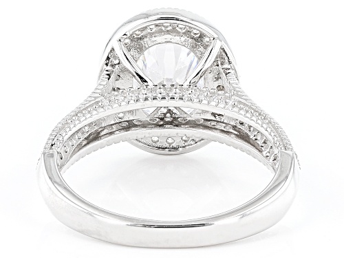 Bella Luce® 5.19ctw White Diamond Simulant Rhodium Over Sterling Silver Ring (3.14ctw DEW) - Size 7