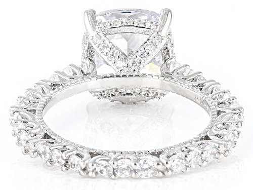 Bella Luce® 7.83ctw White Diamond Simulant Rhodium Over Sterling Silver Ring (4.74ctw DEW) - Size 8