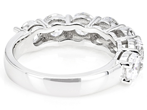 Bella Luce® 4.90ctw White Diamond Simulant Platinum Over Sterling Silver Ring(2.96ctw DEW) - Size 8