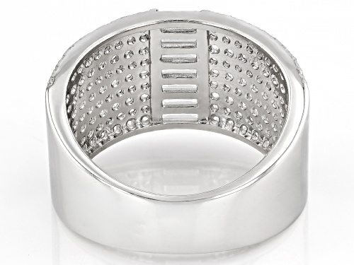 Bella Luce® 2.50ctw White Diamond Simulant Rhodium Over Sterling Silver Ring(1.51ctw DEW) - Size 6