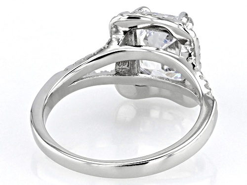 Bella Luce® 3.08ctw White Diamond Simulant Platinum Over Sterling Silver Ring (1.86ctw DEW) - Size 6