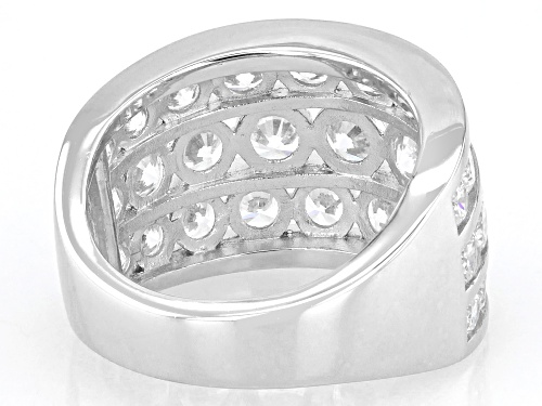 Bella Luce® 7.78ctw White Diamond Simulant Platinum Over Sterling Silver Ring(4.71ctw DEW) - Size 6