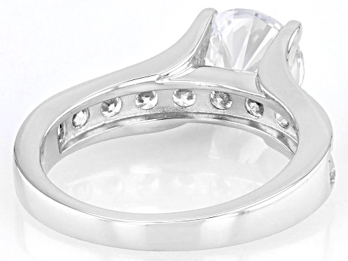 Bella Luce® 4.12ctw White Diamond Simulant Platinum Over Sterling Silver Ring(2.49ctw DEW) - Size 9