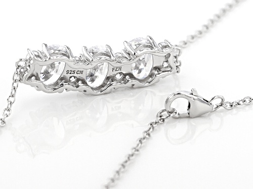 Bella Luce ® 12.81CTW White Diamond Simulant Rhodium Over Silver Ring & Necklace Set
