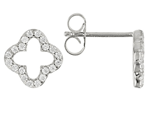 Bella Luce ® 1.40CTW White Diamond Simulant Rhodium Over Silver Necklace & Earrings Set
