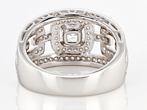 Bella Luce ® 2.35ctw White Diamond Simulant Rhodium Over Sterling Silver Ring - Size 10