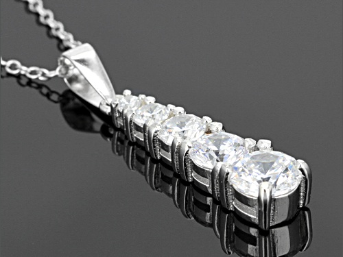 Bella Luce® 27.70ctw Round Rhodium Over Silver Earrings, Pendant & Chain, Bracelet & Ring