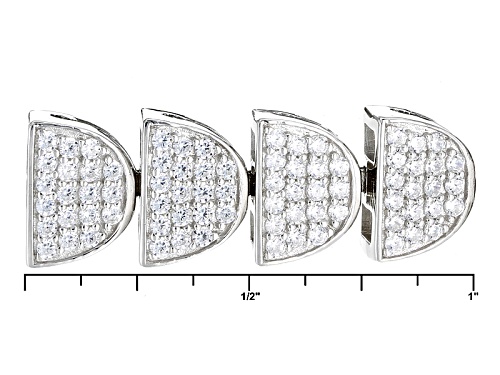 Bella Luce ® 7.50ctw Rhodium Over Sterling Silver Bracelet (4.94ctw Dew) - Size 7.5