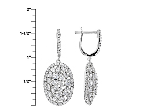 Bella Luce ® 7.50ctw Rhodium Over Sterling Silver Earrings