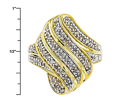 Emulous™ .50ctw Diamond 14k Yellow Gold Over Brass Ring - Size 5