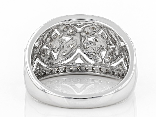 0.33ctw Round White Diamond 10K White Gold Ring - Size 7
