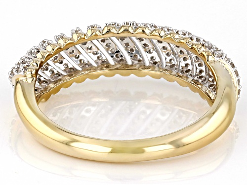 Engild™ 0.33ctw Round White Diamond 14k Yellow Gold Over Sterling Silver Band Ring - Size 6