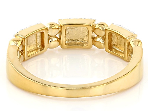 Engild™ 0.20ctw Round White Diamond 14k Yellow Gold Over Sterling Silver Band Ring - Size 7