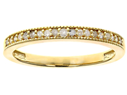 0.54ctw White Diamond 14K Yellow Gold Over Sterling Silver And Rhodium Over Sterling Silver Ring Set