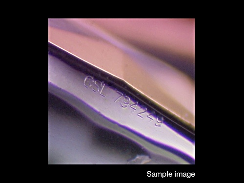Heirloom tanzanite min 2.25ct 9.5x7.5mm oval laser inscribed