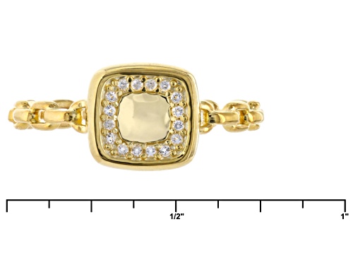 Splendido Oro™ 14k Yellow Gold Bella Luce® Diamond Simulant Preziosa Cornice Ring - Size 9