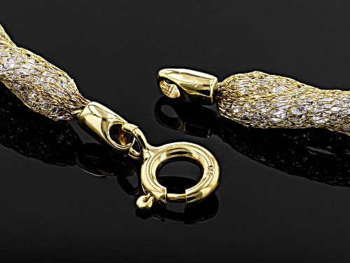 Splendido Oro™ Crochet D' Tuscano™ 40ctw Bella Luce® 14k Yellow Gold 18 inch Necklace - Size 18