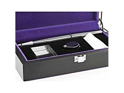 4 Piece Gemologist Tool Kit With Ebony Case