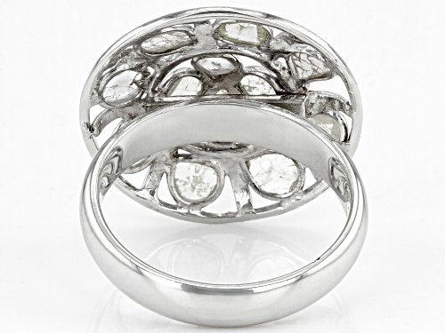 Artisan Collection of India™ Polki Diamond Sterling Silver Ring - Size 9