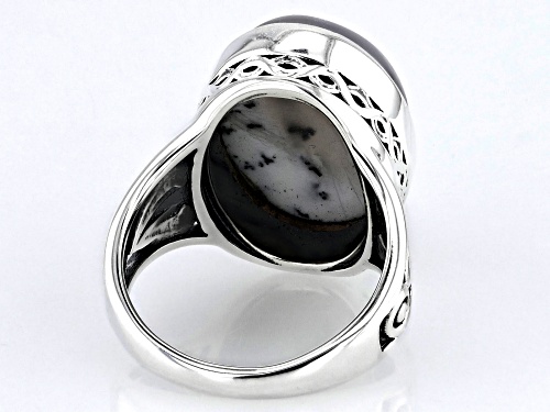 Artisan Collection of India™ 13x18mm Dendritic Opal Sterling Silver Ring - Size 6