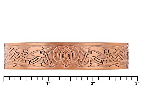 Artisan Collection Of Ireland™ 10mm Round Connemara Marble Copper Over Brass Celtic Cuff Bracelet - Size 8