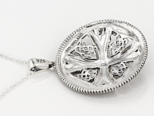 Artisan Collection Of Ireland™ Oxidized Sterling Silver Cross Pendant With Chain