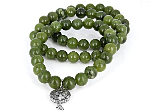 Artisan Collection of Ireland™ Connemara Marble Sterling Silver Phoenix Set of 3 Bracelets