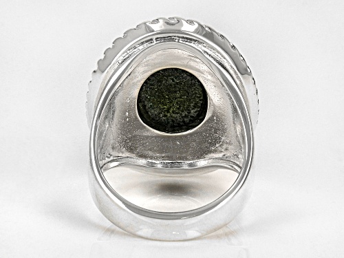 Artisan Collection of Ireland™ Connemara Marble Silver Tone Ring - Size 9