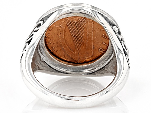 Artisan Collection Of Ireland™ Sterling Silver Half Penny Coin Ring - Size 10