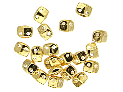 Varidi Cymbal Super Duo Beads in 24K Gold Over Brass and Assorted Seed Beads in 3 Styles