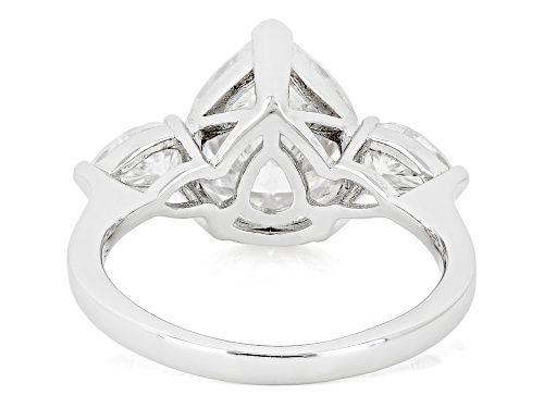 MOISSANITE FIRE® 5.96CTW DEW PEAR PLATINEVE® RING - Size 6