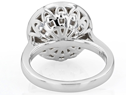 MOISSANITE FIRE® 6.49CTW DEW ROUND PLATINEVE® RING - Size 8