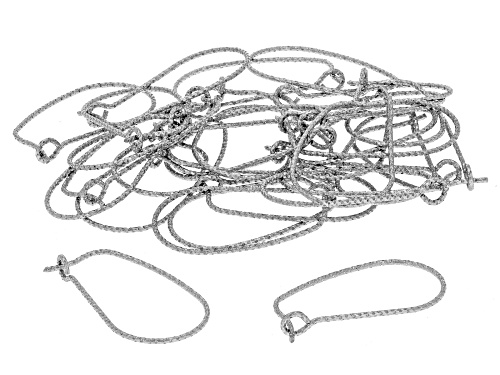 Oval Stainless Steel Kidney Ear Wire in 3 Sizes appx 90 Pieces Total