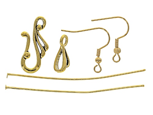 With Bells On 10 Strand Wire Braiding necklace and bracelet supply and project kit in Golden Berry
