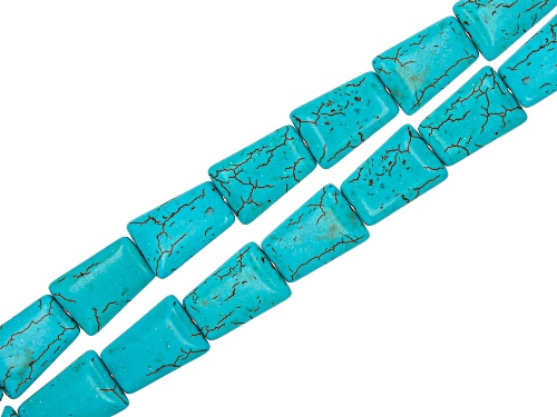 Turquoise Simulant Assorted Shapes and Sizes Set of 6