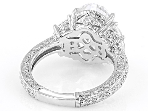 Judith Ripka 12.39ctw Bella Luce® Rhodium Over Sterling Silver Toujours Ring - Size 10