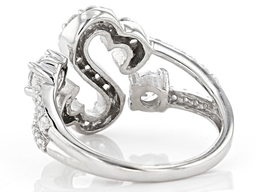 Open Hearts by Jane Seymour® Bella Luce® Rhodium Over Sterling Silver Ring - Size 6
