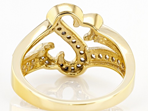 Open Hearts by Jane Seymour® Bella Luce® 14k Yellow Gold Over Sterling Silver Ring 0.75ctw - Size 6