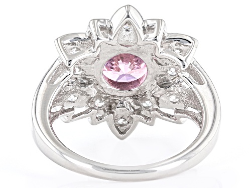 Joy & Serenity™ By Jane Seymour Bella Luce® Rhodium Over Silver Lotus Flower Ring 4.25ctw - Size 10