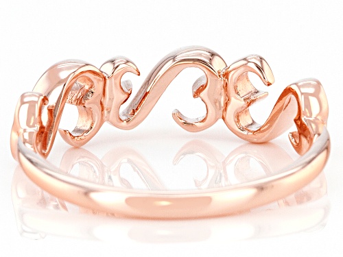 Open Hearts by Jane Seymour® 14k Rose Gold Over Sterling Silver Band Ring - Size 7