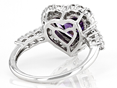 Joy & Serenity™ by Jane Seymour Bella Luce® Amethyst Simulant & Diamond Simulant Silver Ring - Size 7