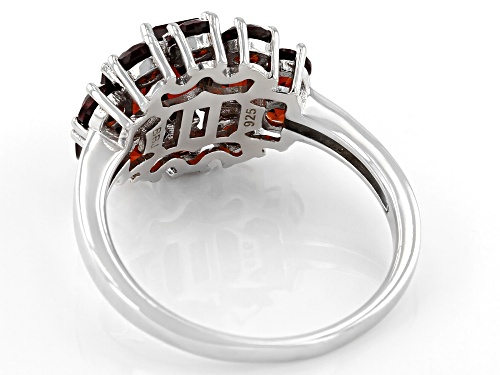 2.54ctw Mixed Shapes Vermelho Garnet™ Rhodium Over Sterling Silver Ring - Size 9