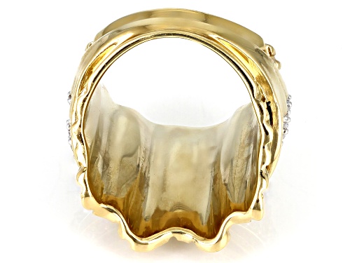 Koadon® 1.30ctw Bella Luce® White Diamond Simulant Eterno™ 18k Yellow Gold Over Sterling Silver Ring - Size 6