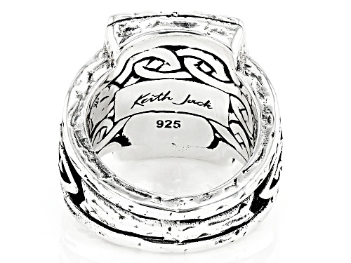 Keith Jack™ Sterling Silver Oxidized Eagle Ring (Pride And Independence) - Size 7