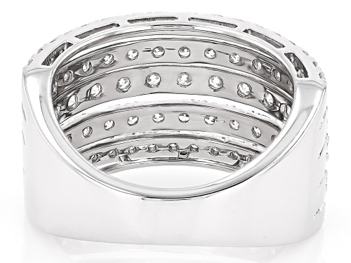 Prazana® Lab-Grown Diamonds 2.00ctw White Diamond Rhodium Over Sterling Silver Ring, F-G SI - Size 7