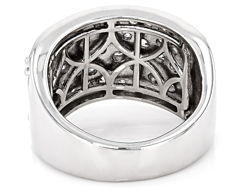 Prazana® Lab-Grown Diamonds 2.20ctw Round Diamond Rhodium Over Sterling Silver Ring, G-H VS - Size 8